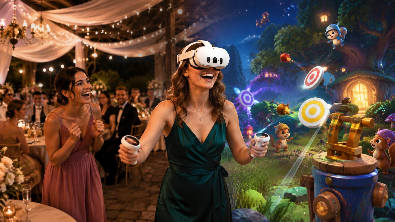 Party és közös nevetés VR élmény