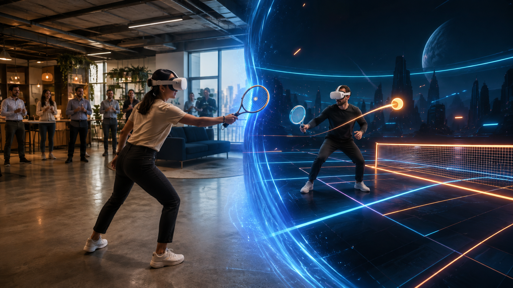 Kétjátékos sport VR élmény